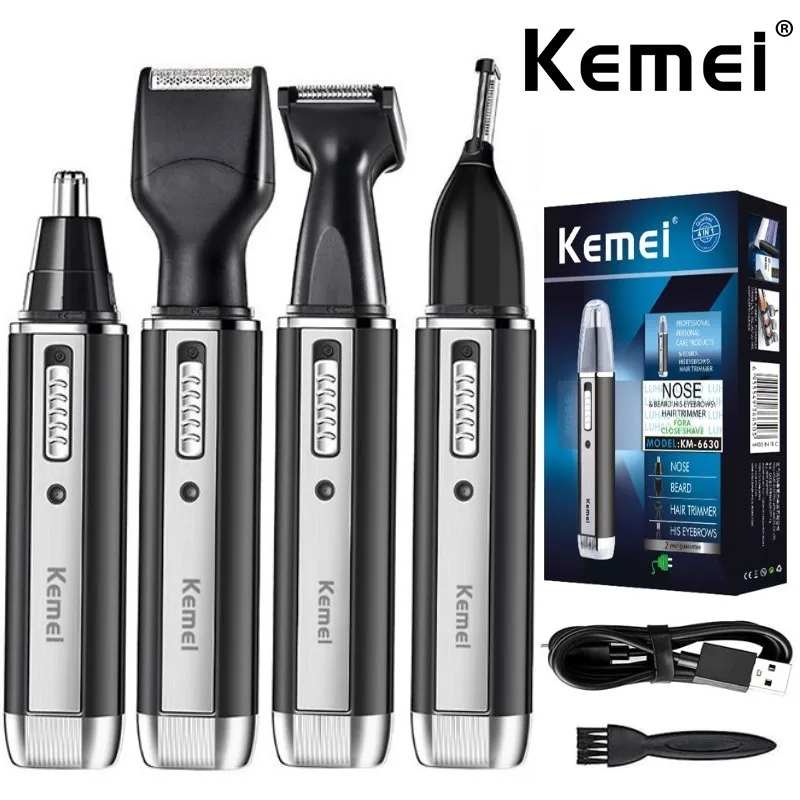 Grooming Men'S Eyebrows - Kemei 4 in 1 Trimmer สําหรับชายไฟฟ้าจมูกและหู