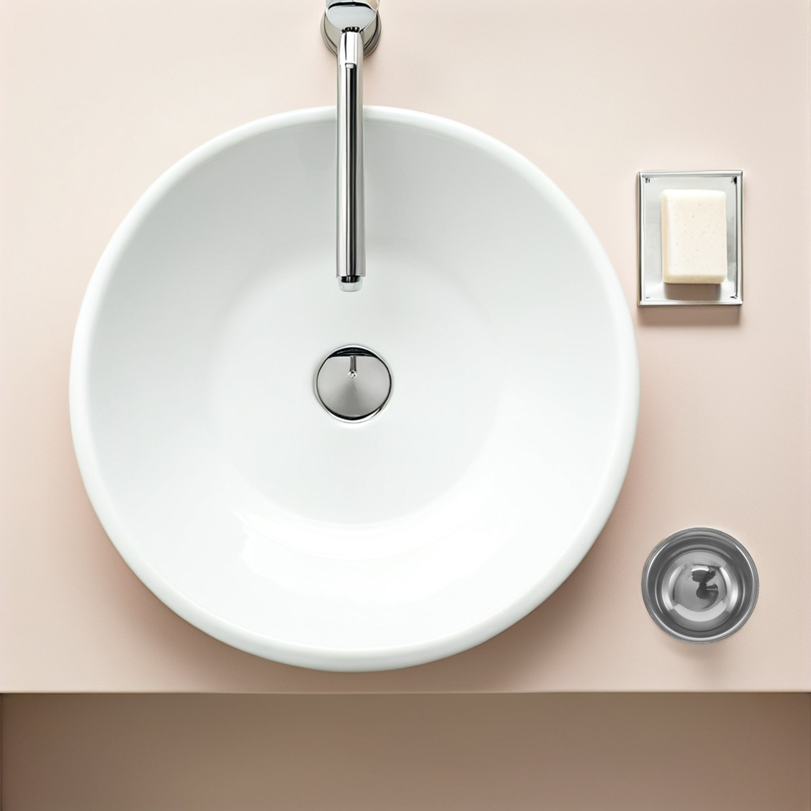 Shaving Bowl Soap - ชามโกนหนวดสแตนเลสสองชั้น ดีไซน์เรียบหรู ทำความสะอาดง่าย ที่วางสบู่โกนหนวด ถ้วยสำหรับแปรง ทำโฟม