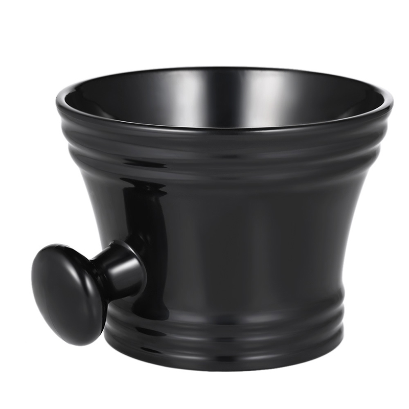 Shaving Bowl Soap - ชามโกนหนวดสำหรับผู้ชายมืออาชีพ พร้อมด้ามจับ วัสดุ ABS แปรงโกนหนวด ถ้วยใส่สบู่