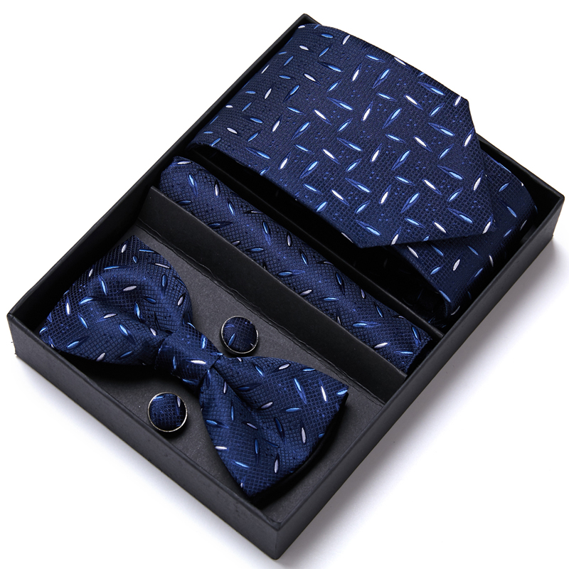 Men'S Grooming Boxes - Tie สําหรับผู้ชายอย่างเป็นทางการชุด Tuxedo เนคไทผ้าเช็ดหน้า Bow Tie