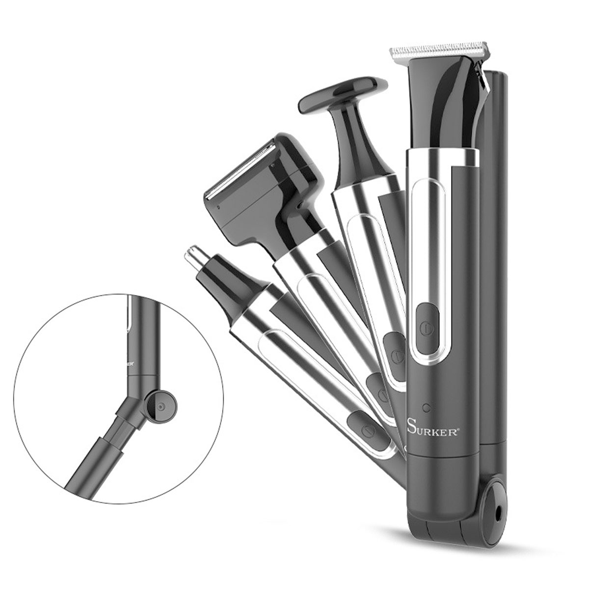 Men'S Grooming Razor Kit - Surker 4-in-1 เครื่องโกนหนวดสําหรับ Men Grooming Kit