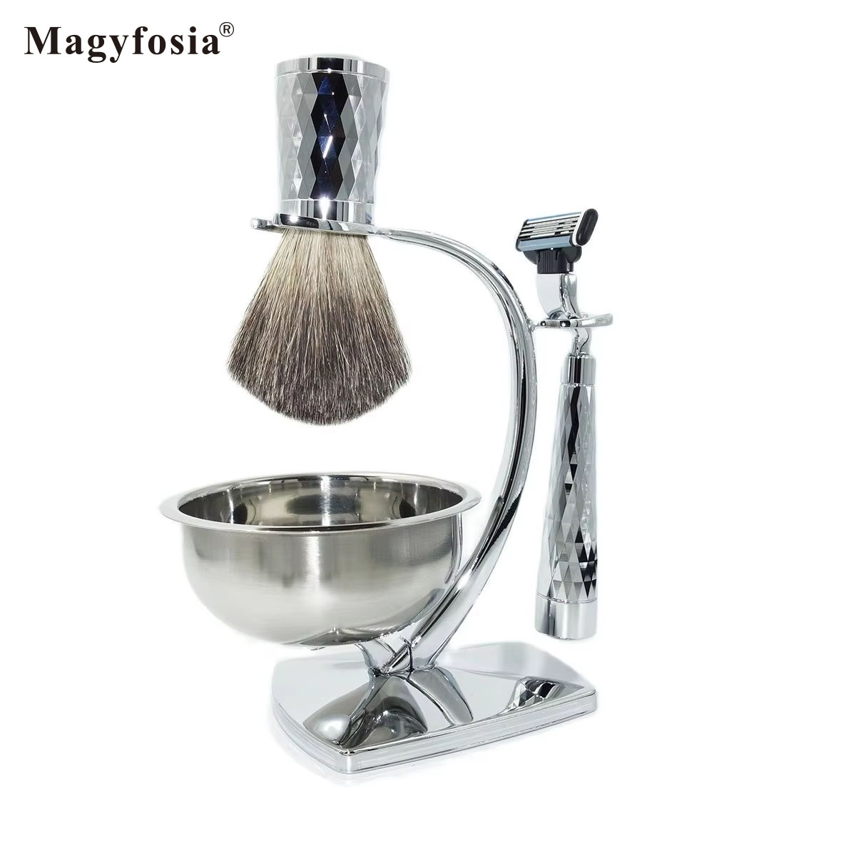 Men'S Grooming Razor Kit - ชุดโกนหนวดแม็กย์โฟเซีย นิว ชายน์ ทวินเคิล สำหรับผู้ชาย แบบแมนนวล