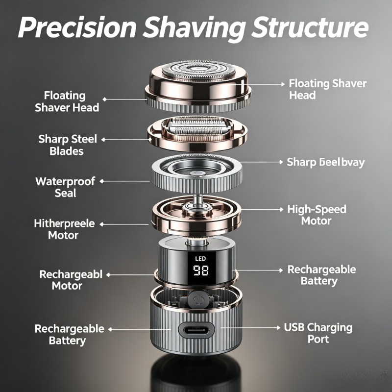 เครื่องโกนหนวดไฟฟ้าขนาดเล็ก 20 - Men'S Grooming Razor Kit บทวิจารณ์และราคา