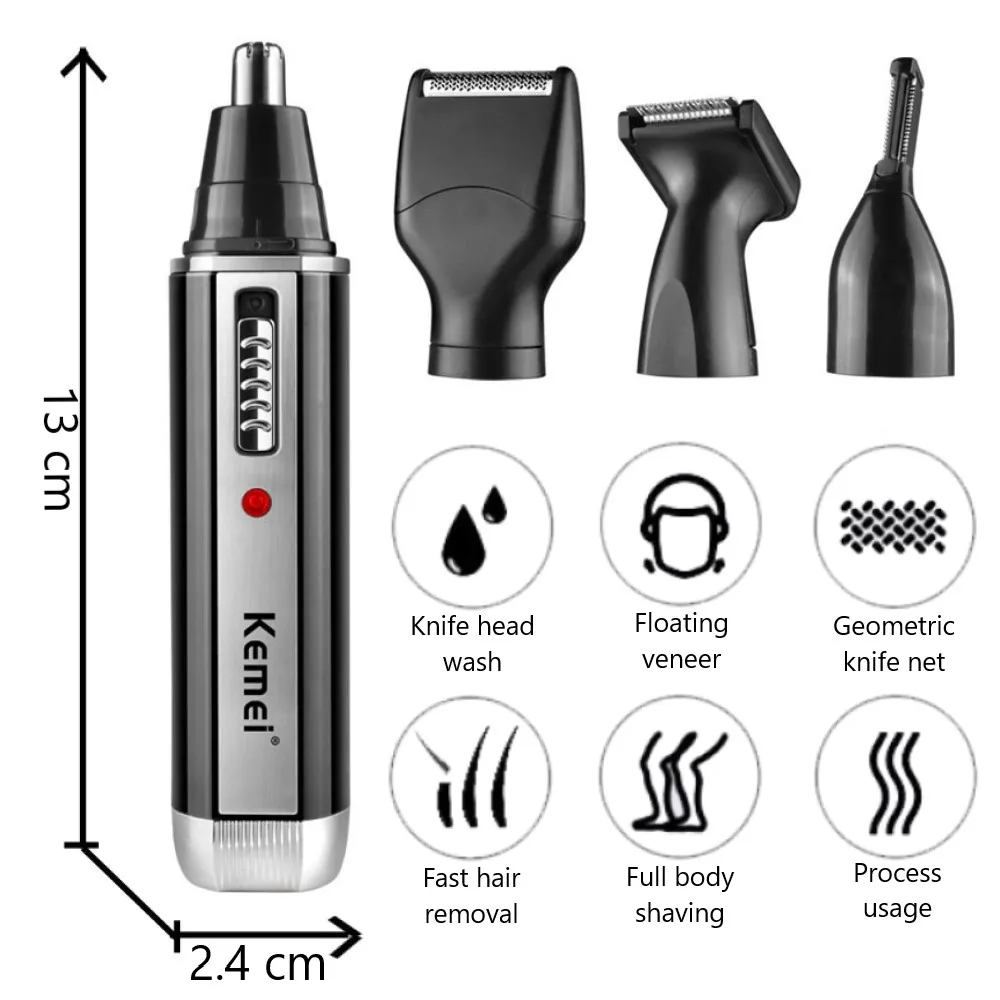 Kemei 4 in 1 Trimmer สําหรับชา - Grooming Men'S Eyebrows บทวิจารณ์และราคา