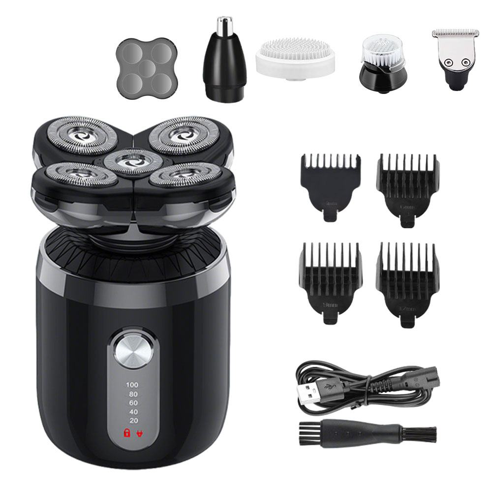 เครื่องโกนหนวดไฟฟ้า 5-in-1 5 ห - Men'S Grooming Razor Kit บทวิจารณ์และราคา