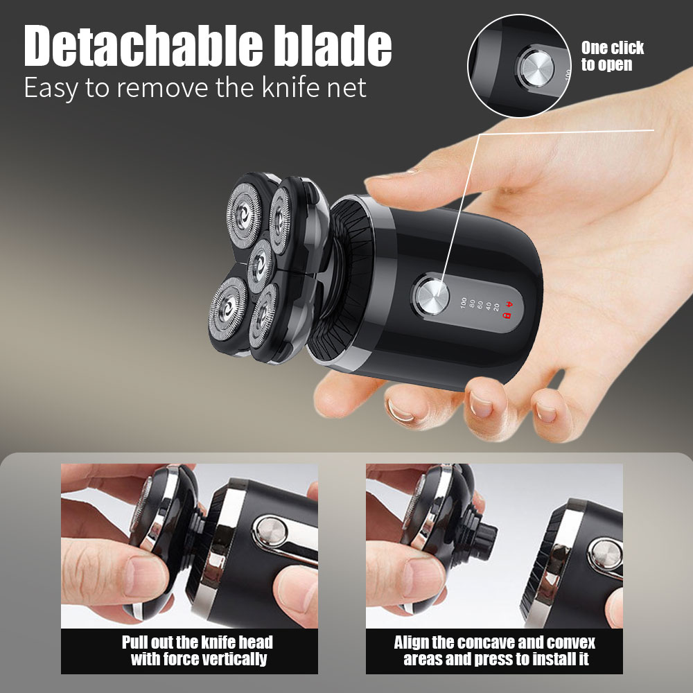 เครื่องโกนหนวดไฟฟ้า 5-in-1 5 ห - Men'S Grooming Razor Kit บทวิจารณ์และราคา