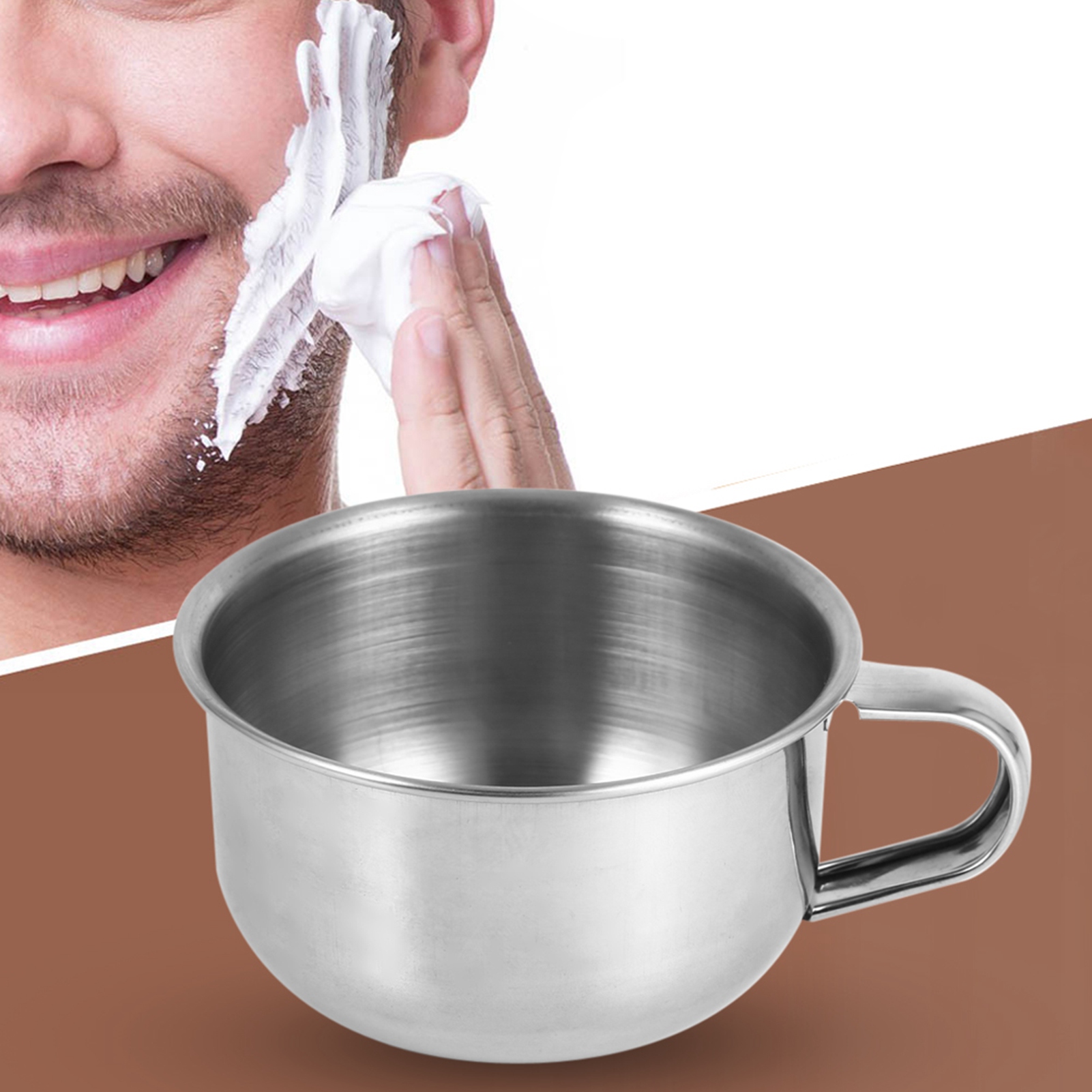 แก้วสบู่โกนหนวดสแตนเลสแบบใหม่  - Shaving Bowl Soap บทวิจารณ์และราคา