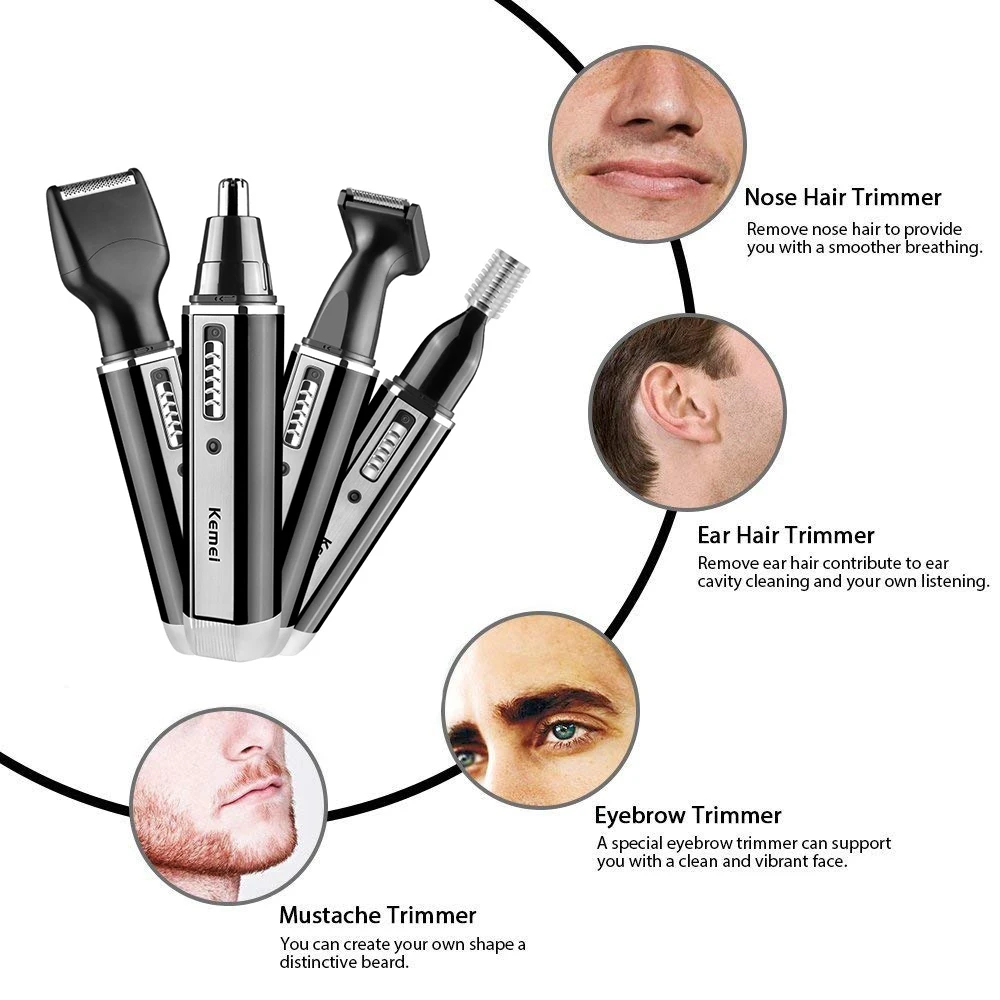 Kemei เครื่องกันขนไฟฟ้าแบบชาร์ - Grooming Men'S Eyebrows บทวิจารณ์และราคา