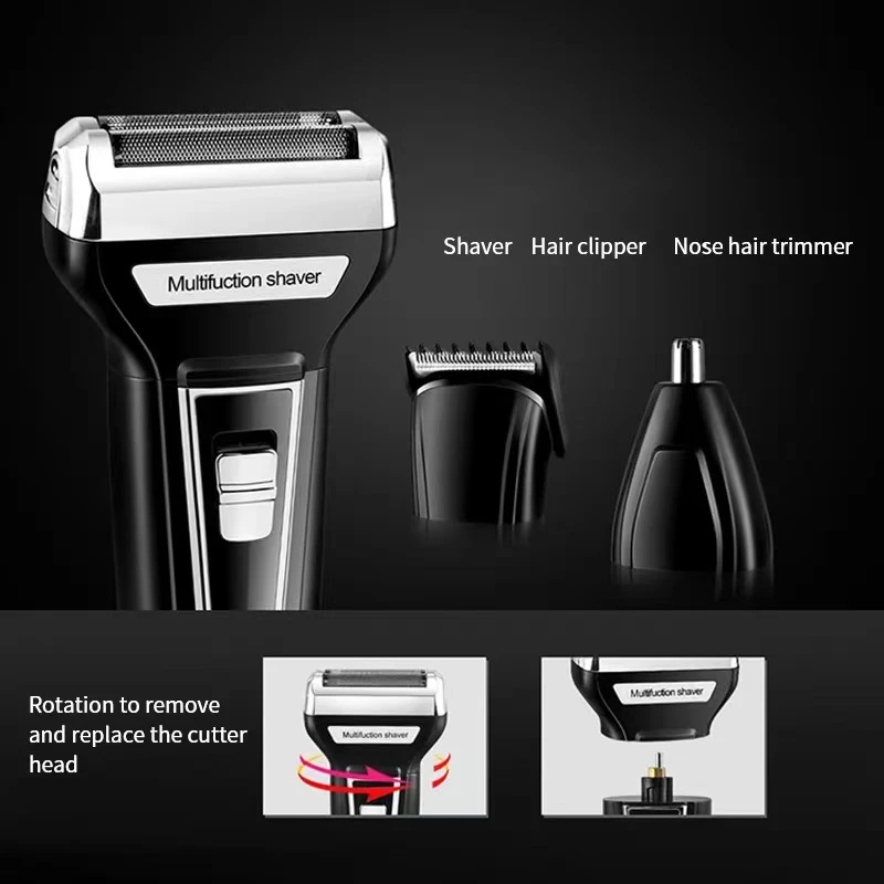 Kemei กันน้ําอเนกประสงค์ 3 In  - Men'S Grooming Boxes บทวิจารณ์และราคา
