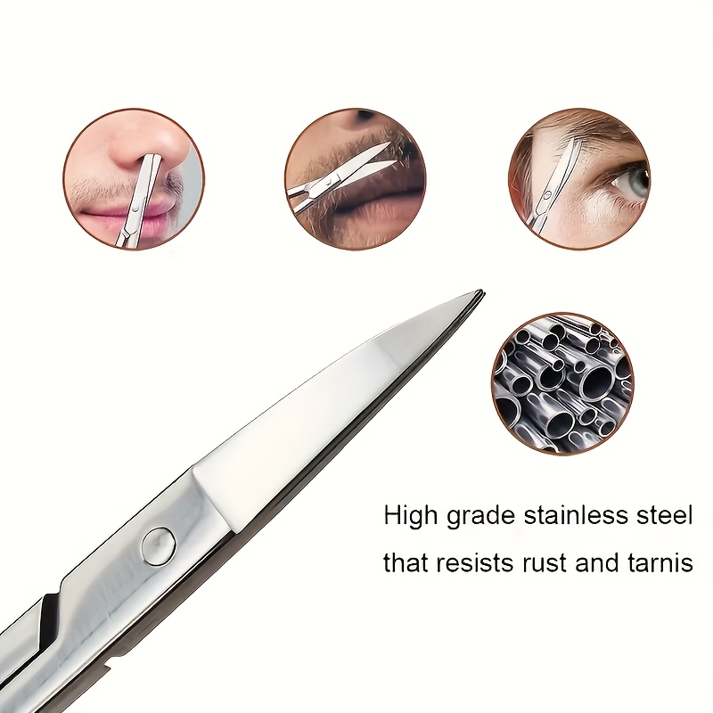 กรรไกรตัดขนใบหน้าขนาดเล็ก 1/3  - Grooming Men'S Eyebrows บทวิจารณ์และราคา