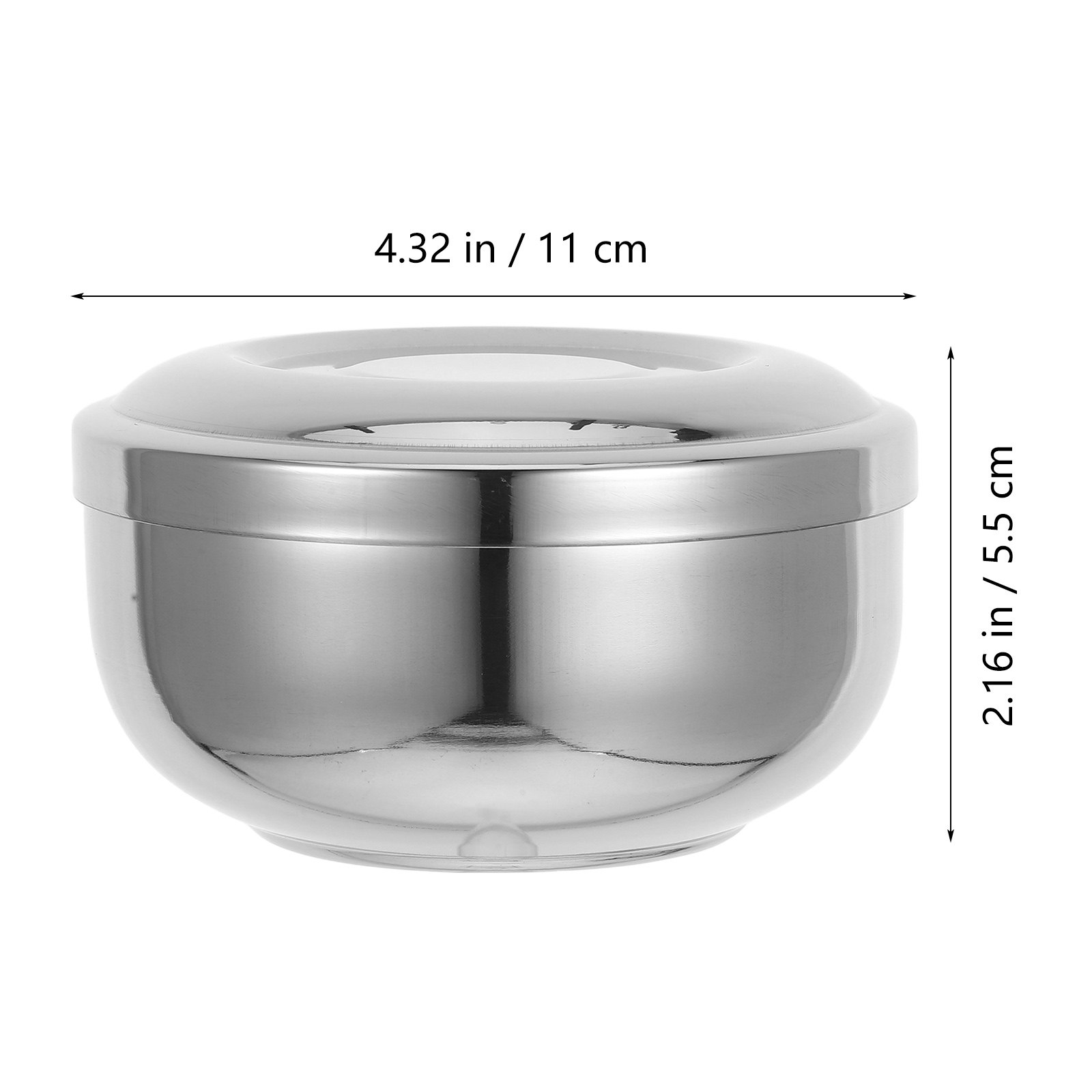 ชามโกนหนวดสแตนเลสพร้อมฝาปิด ภา - Shaving Bowl Soap บทวิจารณ์และราคา