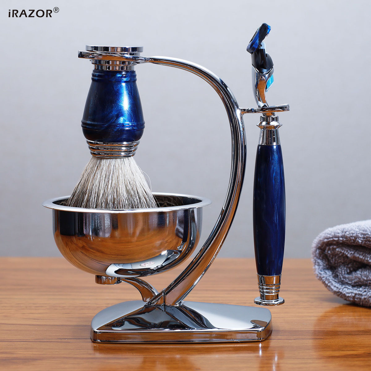 iRAZOR ชุดโกนหนวดหรูหราสำหรับผ - Men'S Grooming Razor Kit บทวิจารณ์และราคา