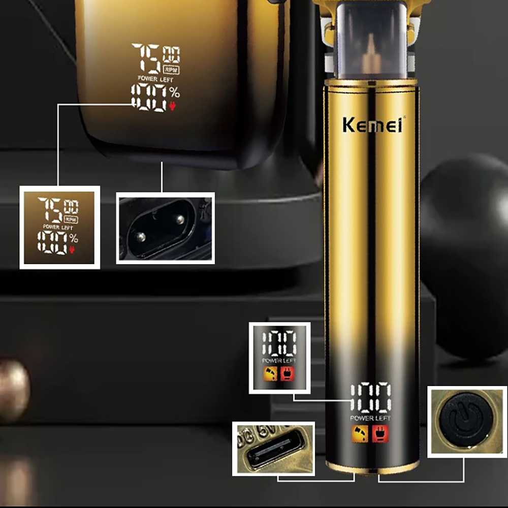 Kemei ผมTrimmerมีดโกนหนวดไฟฟ้า - Men'S Grooming Razor Kit บทวิจารณ์และราคา